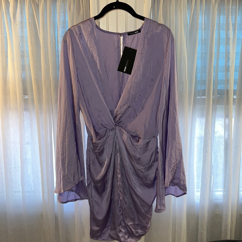 Fashion nova dress purple mini